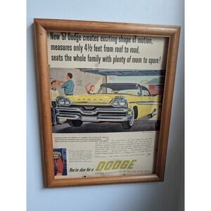 Original 1957 Dodge Mayfair 2 Door Hardtop Magazine Advertisement Print 10x14